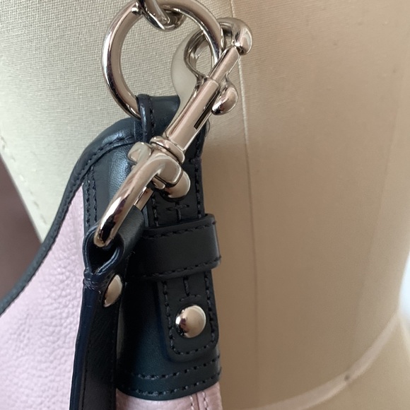 Coach Shoulder Laura Pebbeled Lilac Purple Navy 15148 - Picture 7 of 9